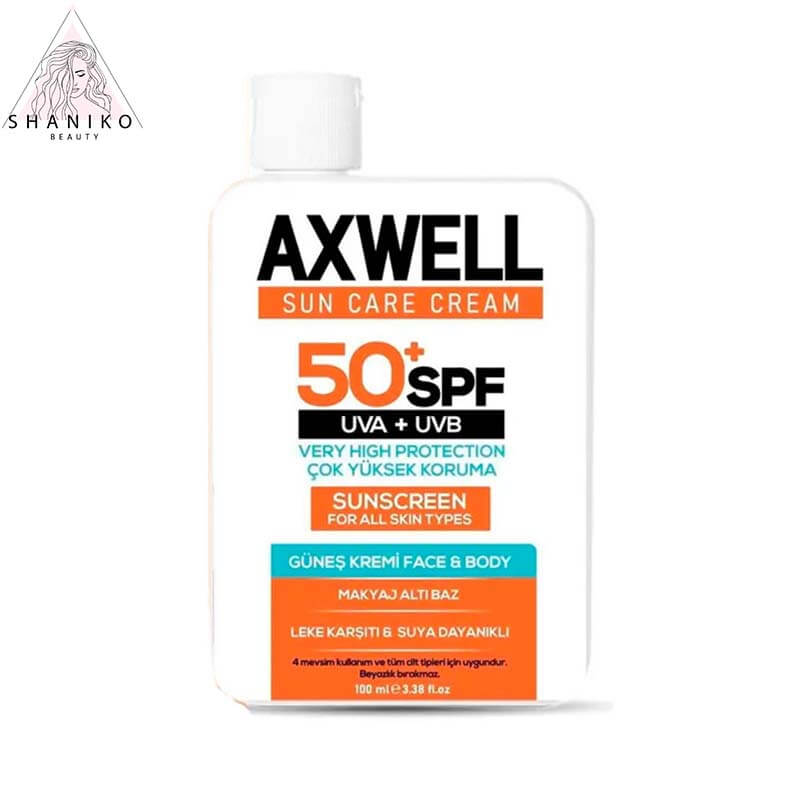 ضدآفتاب ضدلک SPF50 آکسول AXWELL | حجم 100 میل