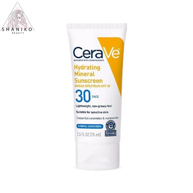 ضد آفتاب سراوی spf 30 مدل مینرال CeraVe Hydrating Mineral Sunscreen